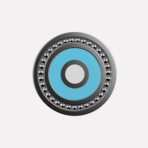 Joollion Charm Eye - Large (Μάτι) σε τιρκουάζ σμάλτο, ασήμι 925 επιπλατινωμένο, συμβατό με όλα τα Joolets της Joolify.