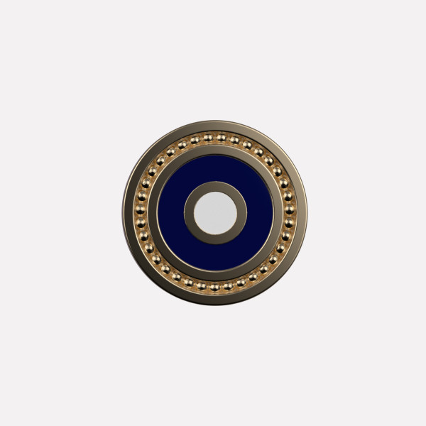 Joollion Charm Eye - Small (Μάτι) σε μπλε σμάλτο, ασήμι 925, επιχρυσωμένο με χρυσό 18k, συμβατό με όλα τα Joolets της Joolify.