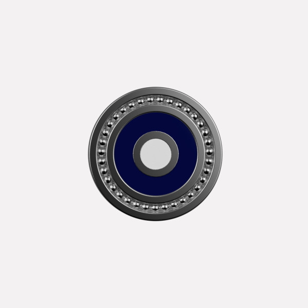 Joollion Charm Eye - Small (Μάτι) σε μπλε σμάλτο, ασήμι 925 επιπλατινωμένο, συμβατό με όλα τα Joolets της Joolify.