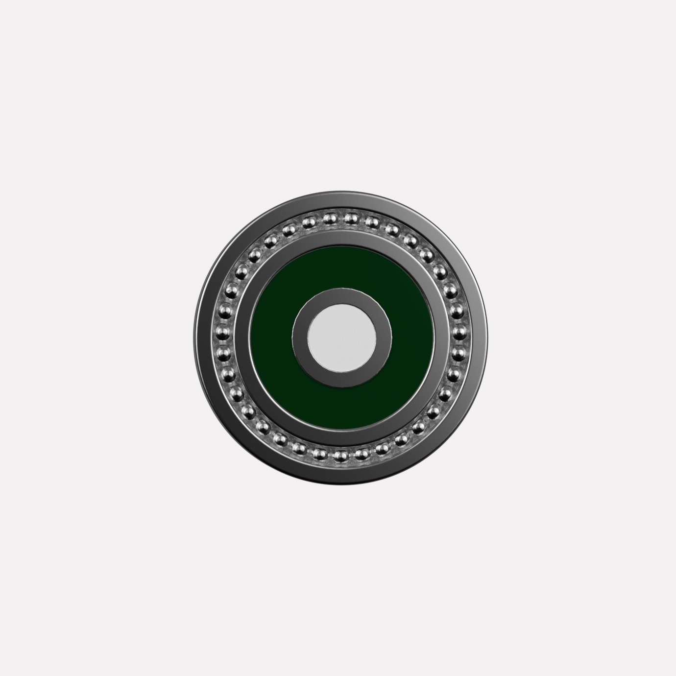 Joollion Charm Eye - Small (Μάτι) σε πράσινο σμάλτο, ασήμι 925 επιπλατινωμένο, συμβατό με όλα τα Joolets της Joolify.