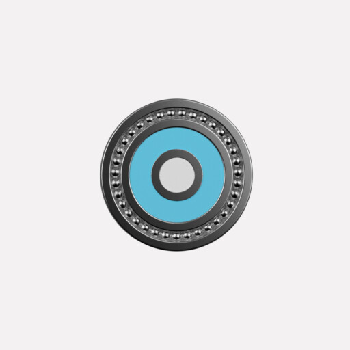 Joollion Charm Eye - Small (Μάτι) σε τιρκουάζ σμάλτο, ασήμι 925 επιπλατινωμένο, συμβατό με όλα τα Joolets της Joolify.