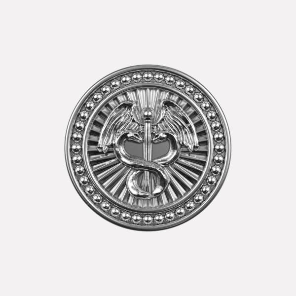 Joollion Charm Hermes (Ερμής), ασήμι 925 με οξείδωση, συμβατό με όλα τα Joolets της Joolify.