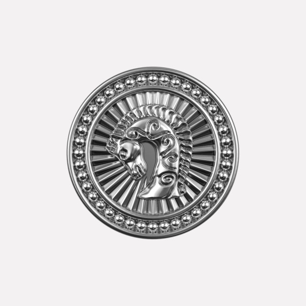 Joollion Charm Horse Head (Άλογο), ασήμι 925 με οξείδωση, συμβατό με όλα τα Joolets της Joolify.