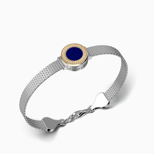 Joollion από επιχρυσωμένο ασήμι 925 με χρυσό 18k. Φορεμένο σε Joolet βραχιόλι με ασημένια αλυσίδα.