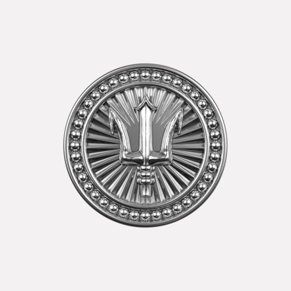 Joollion Charm Poseidon's Trident (Τρίαινα Ποσειδώνα), ασήμι 925 με οξείδωση, συμβατό με όλα τα Joolets της Joolify.