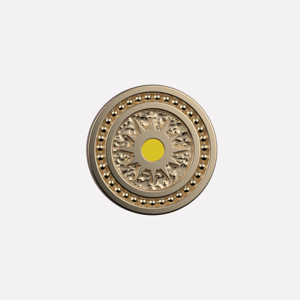 Joollion Charm Sun - Small, ασήμι 925, επιχρυσωμένο με χρυσό 18k, συμβατό με όλα τα Joolets της Joolify.