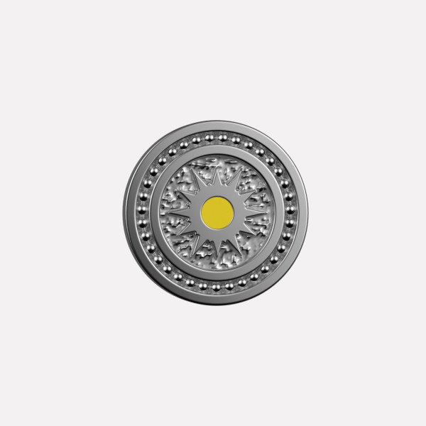 Joollion Charm Sun - Small, ασήμι 925 επιπλατινωμένο, συμβατό με όλα τα Joolets της Joolify.