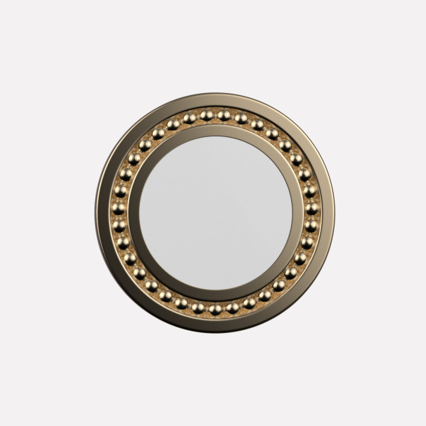 Joollion Charm Elegant - Large σε λευκό σμάλτο, ασήμι 925, επιχρυσωμένο με χρυσό 18k, συμβατό με όλα τα Joolets της Joolify.