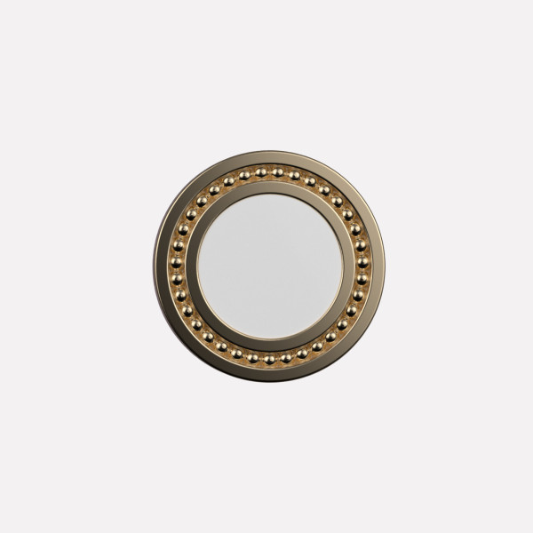 Joollion Charm Elegant - Small σε λευκό σμάλτο, ασήμι 925, επιχρυσωμένο με χρυσό 18k, συμβατό με όλα τα Joolets της Joolify.