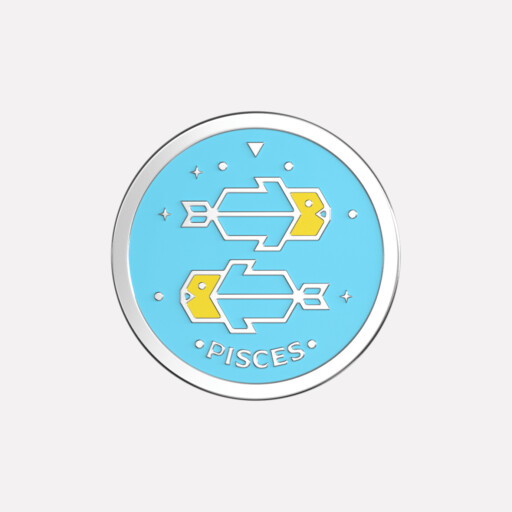 Joollion Charm Pisces (Ιχθύς), ασήμι 925 επιπλατινωμένο, συμβατό με όλα τα Joolets της Joolify.