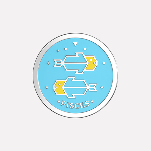 Joollion Charm Pisces (Ιχθύς), ασήμι 925 επιπλατινωμένο, συμβατό με όλα τα Joolets της Joolify.