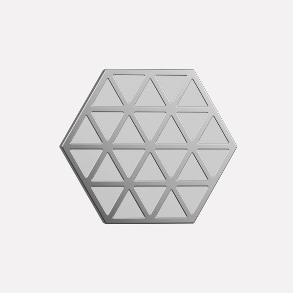 Joollion Charm Pop Hexagon (Εξάγωνο) σε λευκό σμάλτο, ασήμι 925 επιπλατινωμένο, συμβατό με όλα τα Joolets της Joolify.
