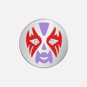 Joollion Charm Violet Fantasma Stones (Βιολετί Φάντασμα με Ζιργκόν), ασήμι 925 επιπλατινωμένο, συμβατό με όλα τα Joolets της Joolify.