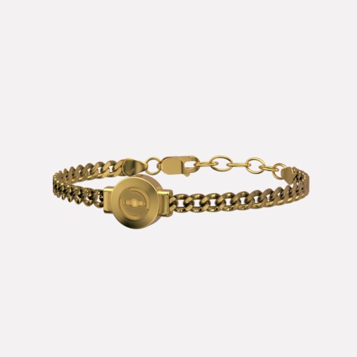 Joolet Bracelet Wide Chain (Βραχιόλι με Ασημένια Αλυσίδα). Ασήμι 925. Επιχρυσωμένο με χρυσό 18k. Συνδυάζεται με όλα τα Joollions.