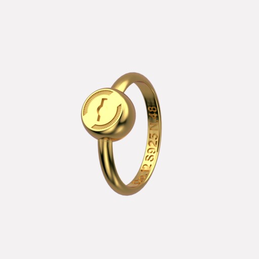 Joolet Ring (Δαχτυλίδι Βάση). Ασήμι 925, επιχρυσωμένο με χρυσό 18k. Συνδυάζεται με όλα τα Joollions.