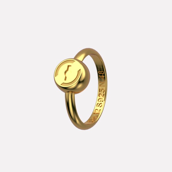 Joolet Ring (Δαχτυλίδι Βάση). Ασήμι 925, επιχρυσωμένο με χρυσό 18k. Συνδυάζεται με όλα τα Joollions.