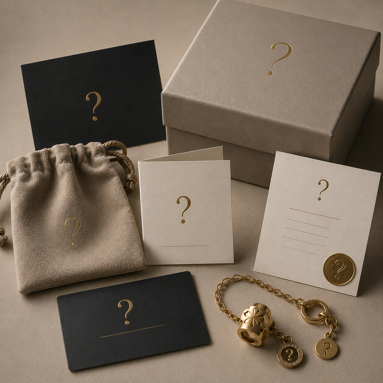 Premium packaging και στοιχεία ταυτότητας brand πολυτελούς κοσμήματος.